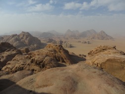 The Wadi Rum stretched seemingly forever in any direction