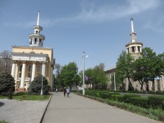 Communist buildings in Bishkek